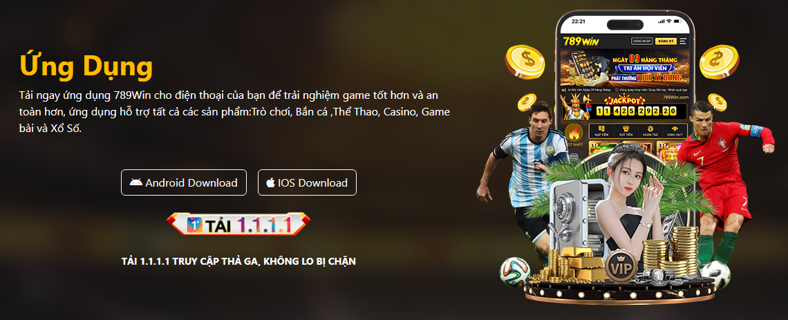 Giao diện Tải App 789Win